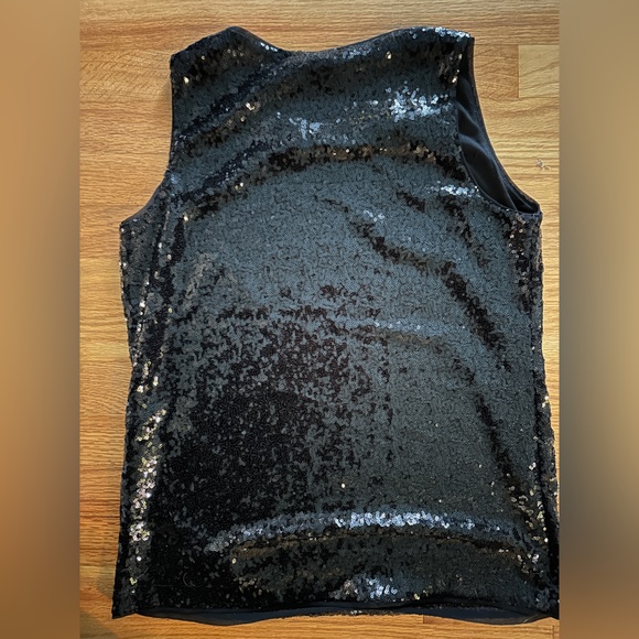 Charter Club black sequined tank - Picture 3 of 3